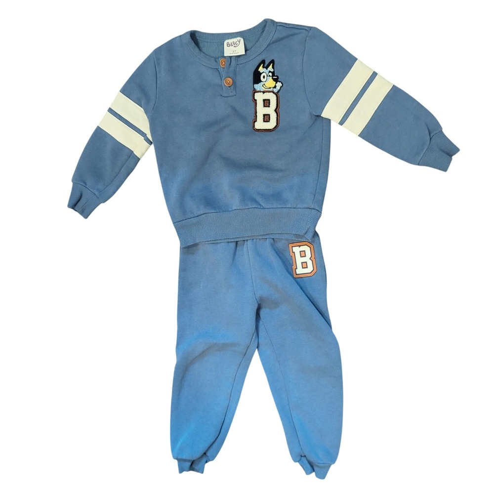 Bluey Kids Sweat Set Blue‎ 3T